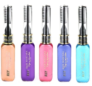 1 шт. одноразовая краска для волос, цвет краски для волос, легко использовать Временная Нетоксичная тушь для волос сделай сам, цветная тушь для ресниц, кремовый цвет