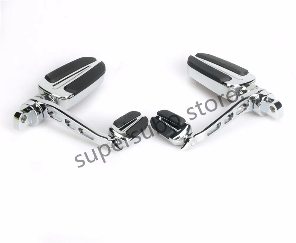 Мотоциклетные хромированные подножки Slipstream с подставкой для пятки harley Sportster
