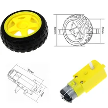 TT Мотор умный автомобиль робот мотор-редуктор для arduino Diy комплект колеса умный автомобиль двигатель для шасси робот пульт дистанционного управления автомобиля DC мотор-редуктор