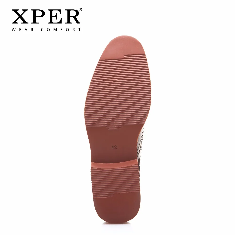 XPER Brand Fashion Men Loafers Brogue Business Shoes Casual Dress Retro Footwear Male Wear Comfortable #XAF86761 | Обувь