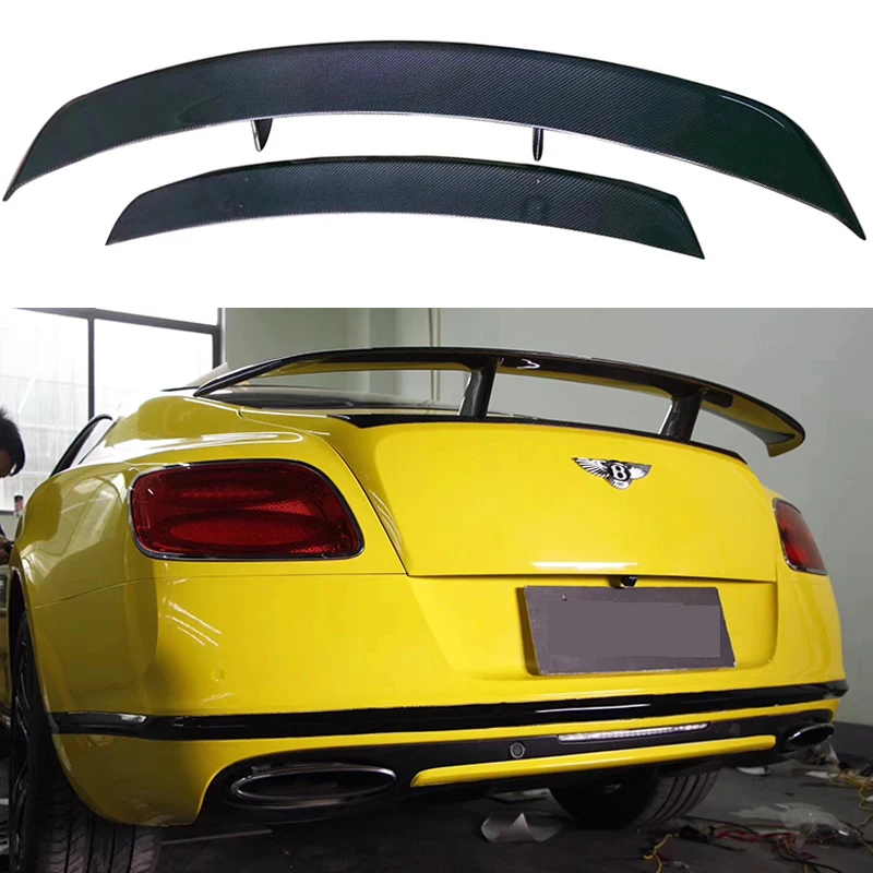 

Задний спойлер из углеродного волокна, крыло багажника, подходит для Bentley Con tinental GT Coupe, 2 двери, только 2012 2013 2014 2015 2016 2017 2018