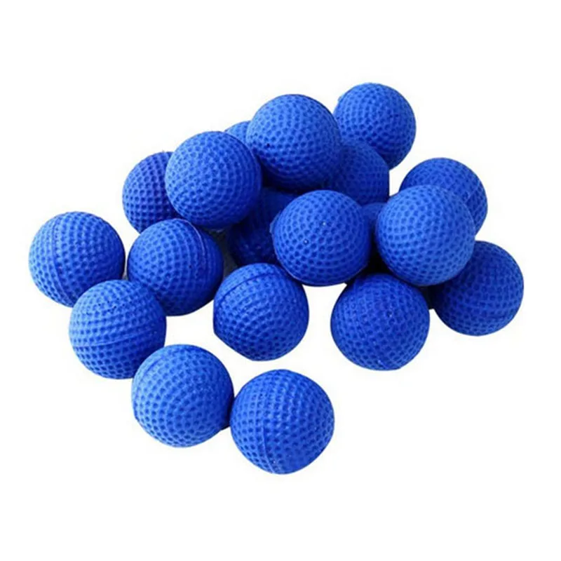 blue 10 шт./партия круглые упругие круглые пулевые шарики пули для Nerf пластиковый пистолет игра для детей Детские уличные Игрушки для мальчиков - Цвет: blue