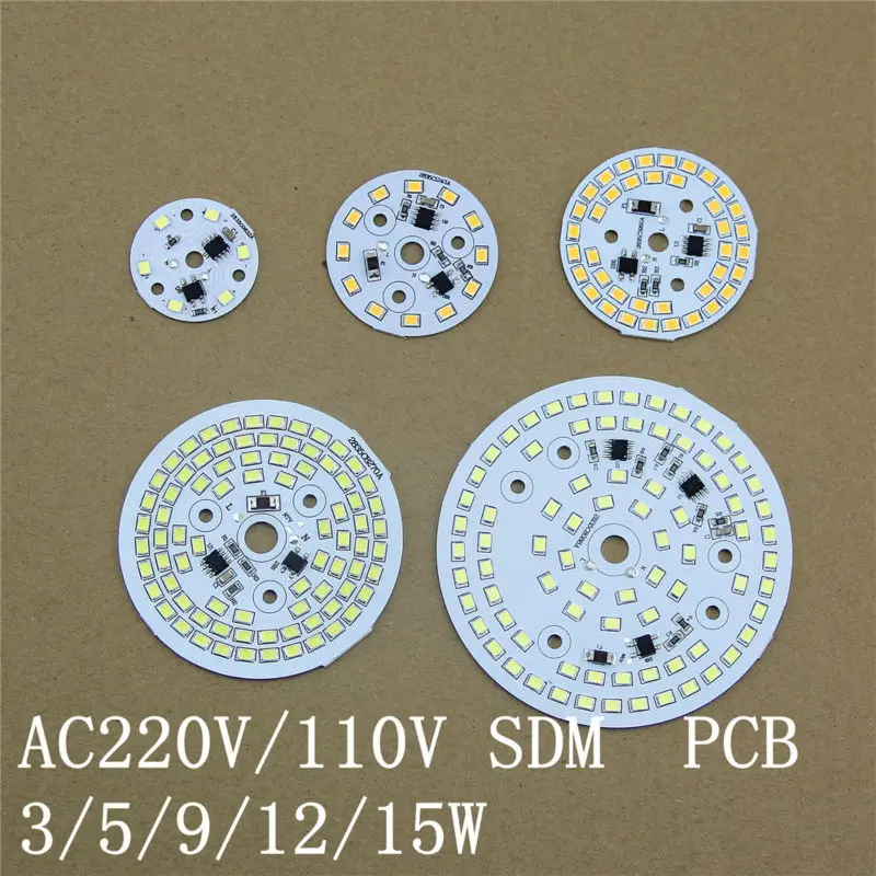 50 шт. 230 В переменного светодиодный ка светодиод PCB SMD2835 диодный свет двигатель
