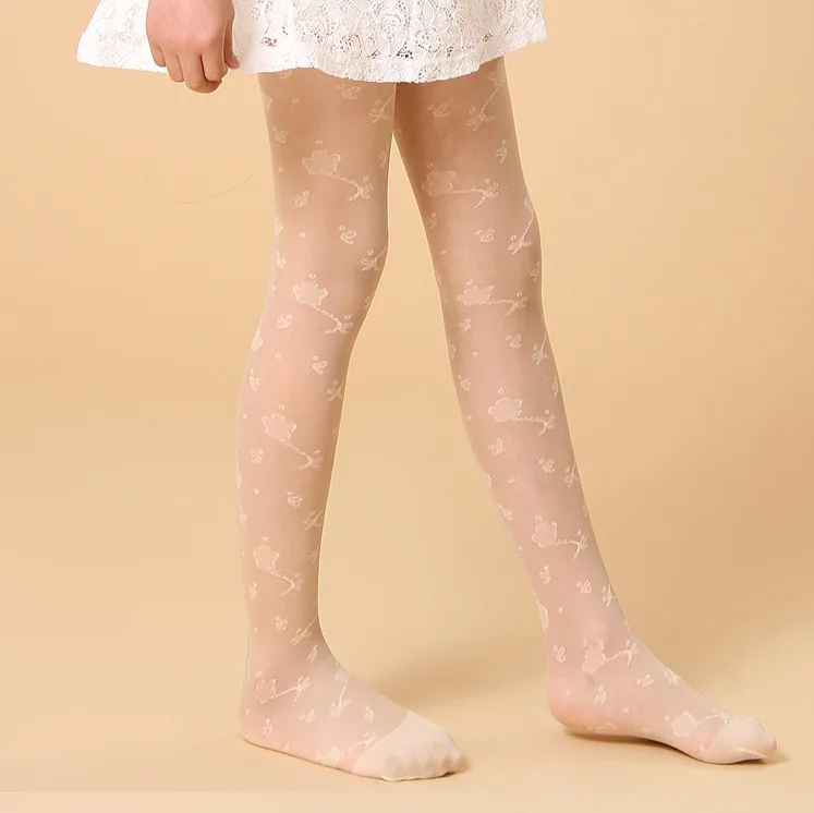 Девушки летом Тонкий Кружева Шелковые Тонкие колготки Sumflower жаккардовые дна