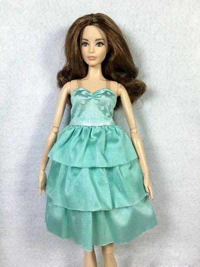 a dress only Новая модная кукольная одежда, костюмы, платье, юбка, топ, Повседневная Одежда для кукол BB 1:6, BBI271 - Цвет: a dress only