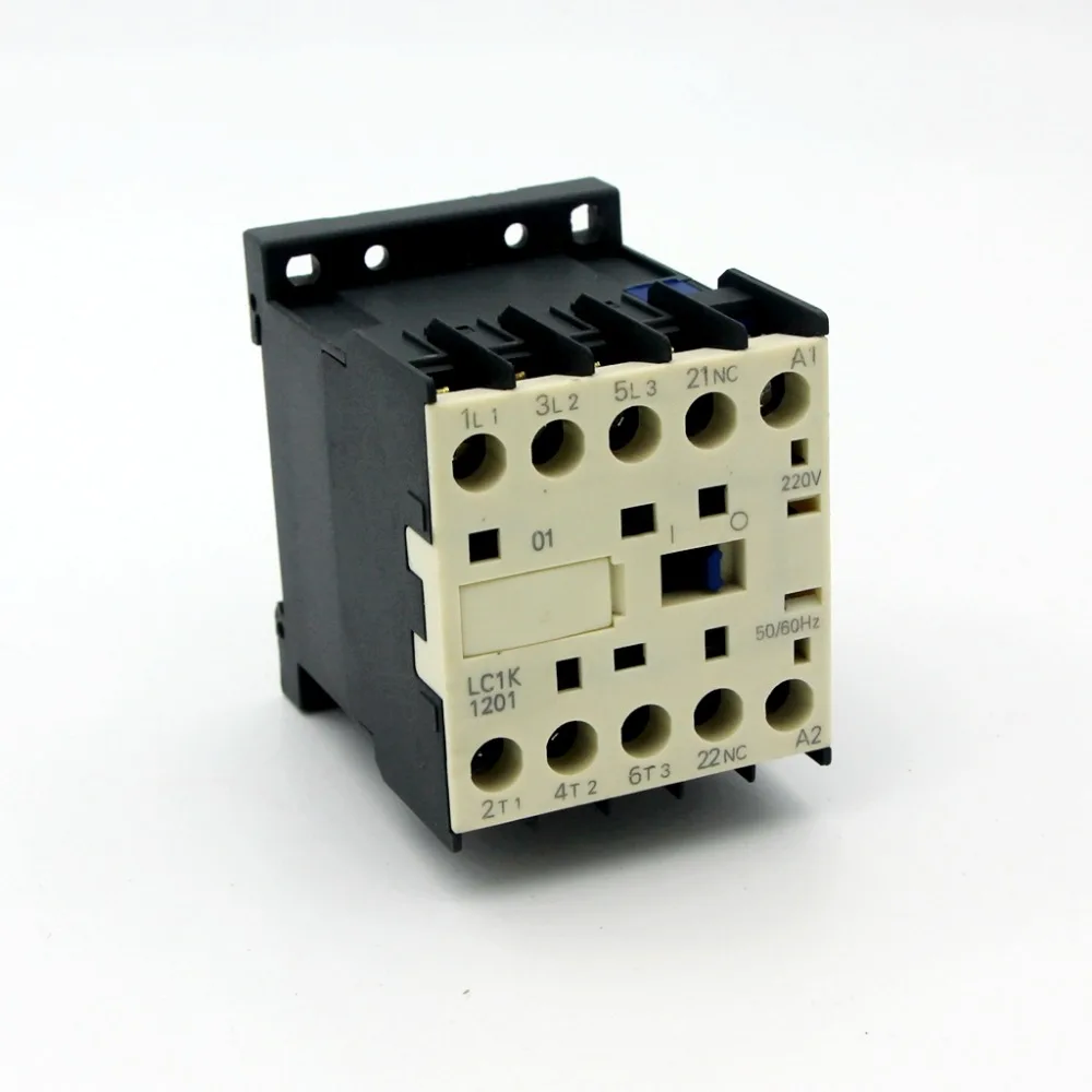LC1-K1201/CJX2-K1201 mini AC Контактор 3P 1NC 12A