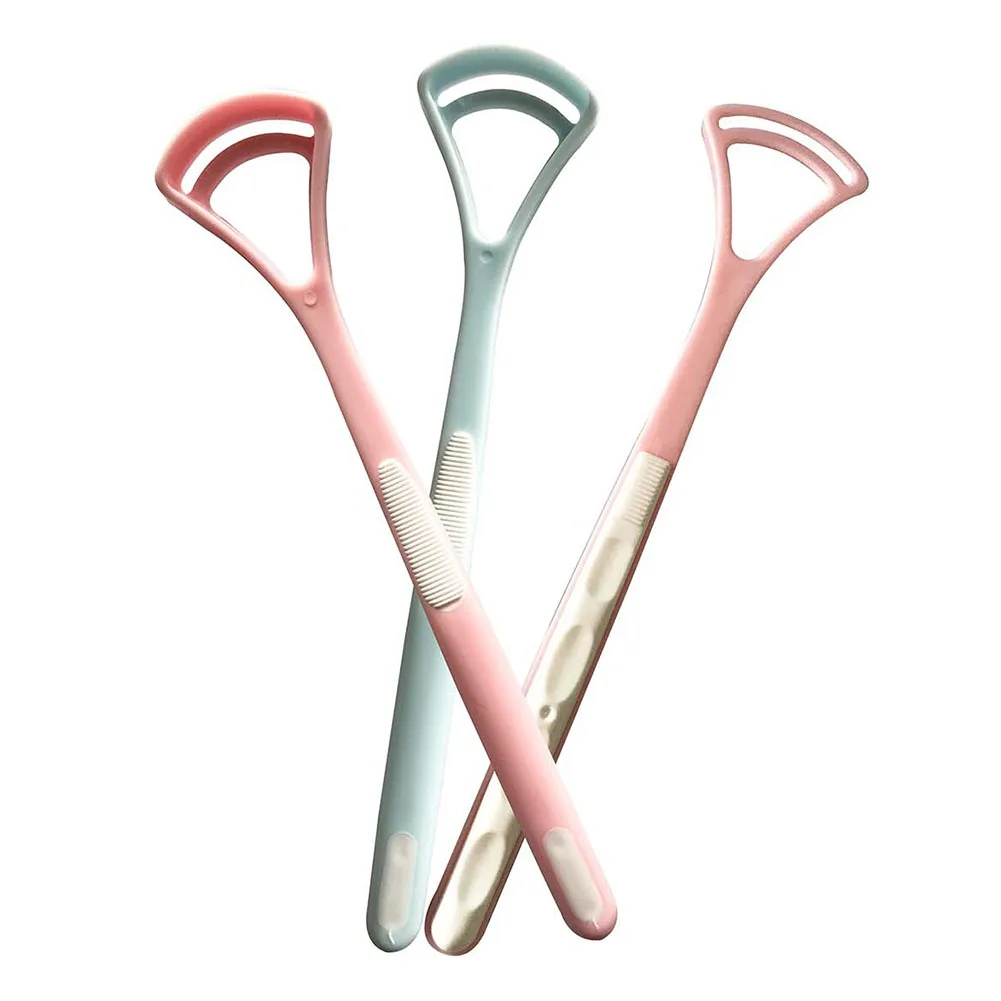 2Pcs New Arrival Tongue Brush Cleaner Scraper Cleaning For Oral Care Hygiene Keep Fresh Breath | Красота и здоровье