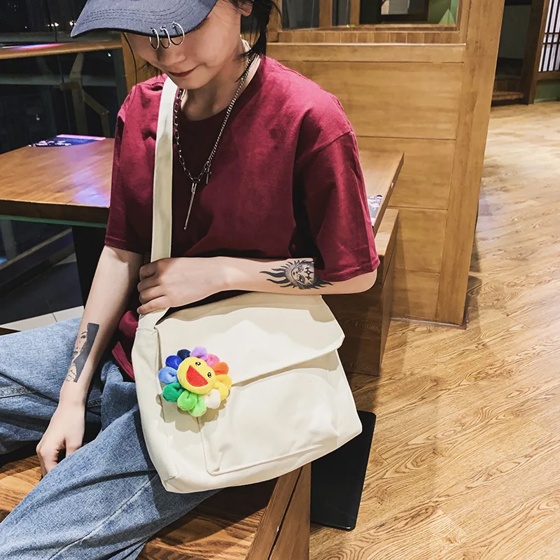 Женские сумки на плечо 2019 новые модные холщовые женские повседневные