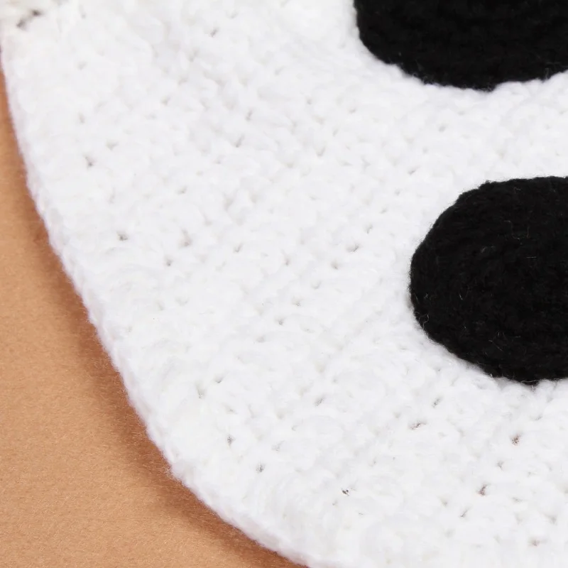 

Newborn Photography Props Oufits Knitted Panda Hat with Cloak Crochet Baby Clothes BM88