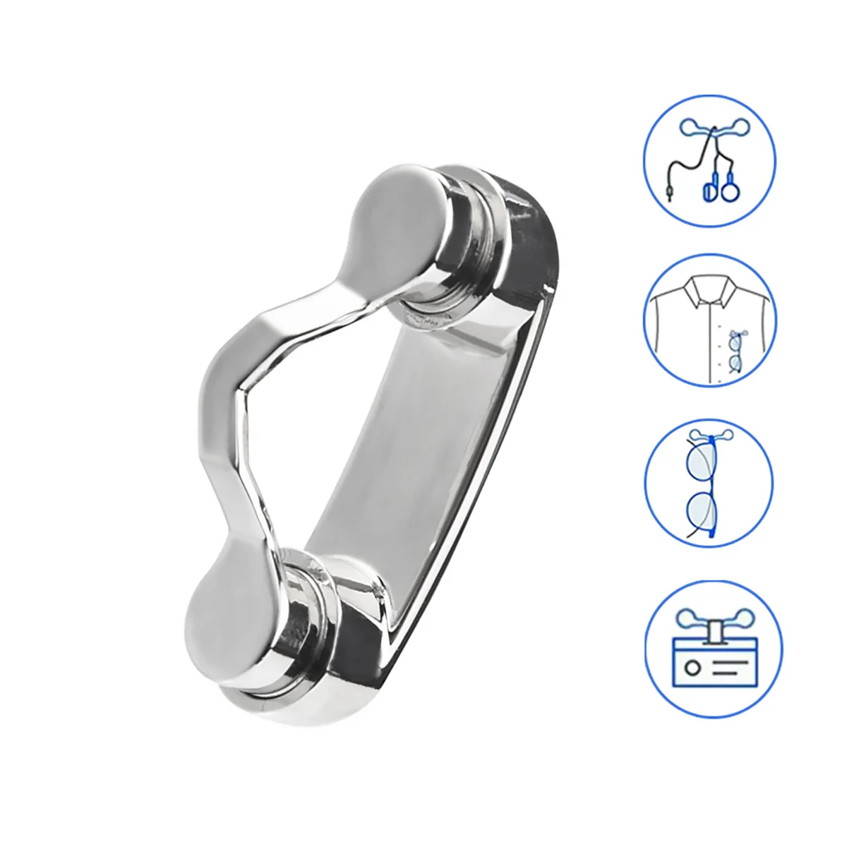 1 шт. Лидер продаж магнитный держатель для очков из нержавеющей стали солнцезащитные очки наушники держатель для ключей безопасная наружная брошь аксессуары дропшиппинг