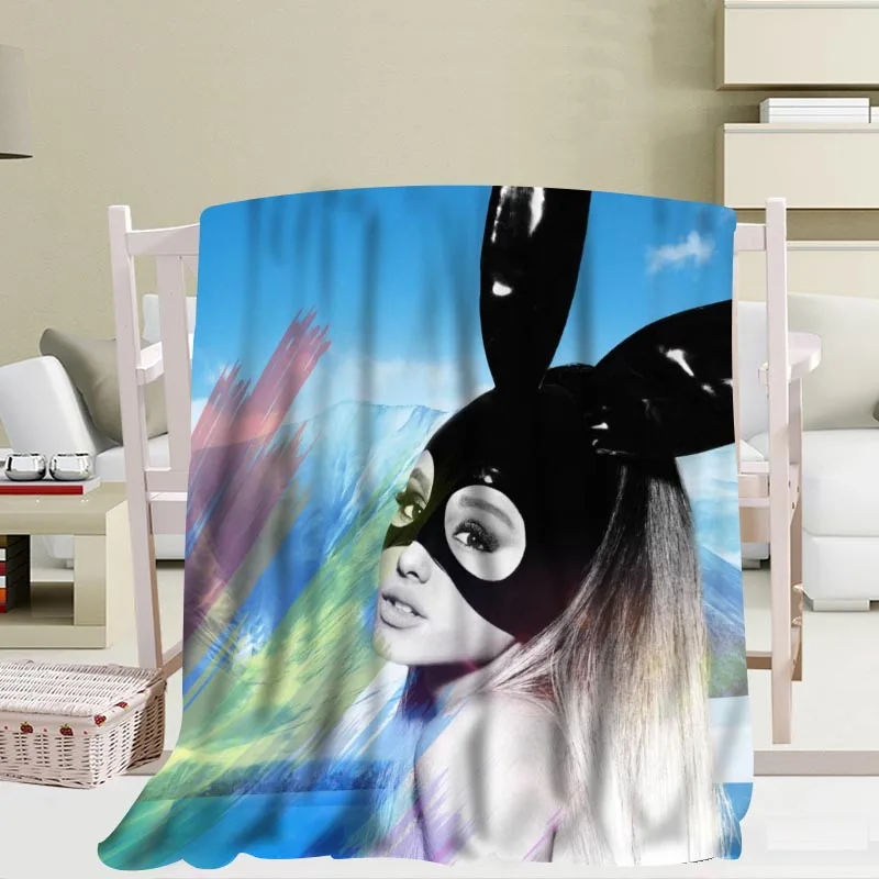 Blanket Изготовленные на заказ одеяла из фланелевой ткани Ariana Grande 56x80 дюймов 50X60 дюймов 40X50 дюймов диван-кровать плед для детей и взрослых теплое одеяло - Цвет: Blanket