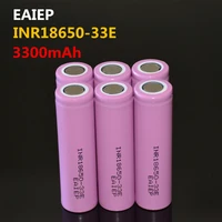 6pcs 100 brand new original inr18650 33e 3300mah battery 18650 3 7v large capacity dedicated eaiep electronic battery