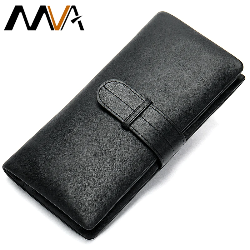 MVA кошелек мужской кожаный для держателя карты клатч с карманом монет тонкий