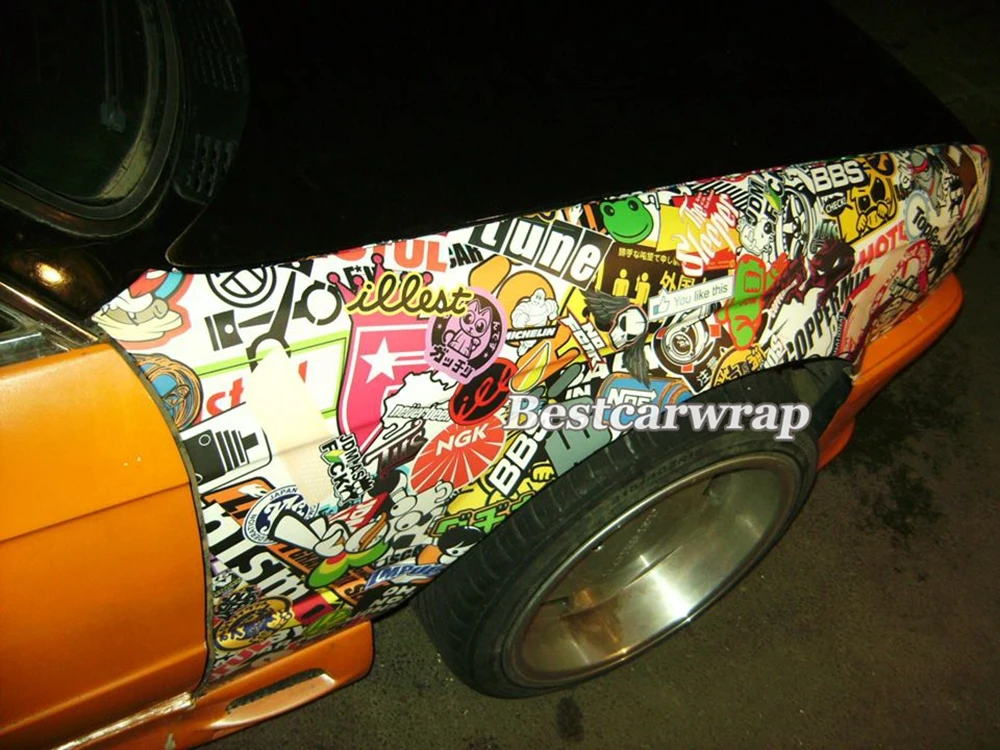 JDM Стикеры бомба виниловая пленка с освобождением воздуха наклейка бомбой для