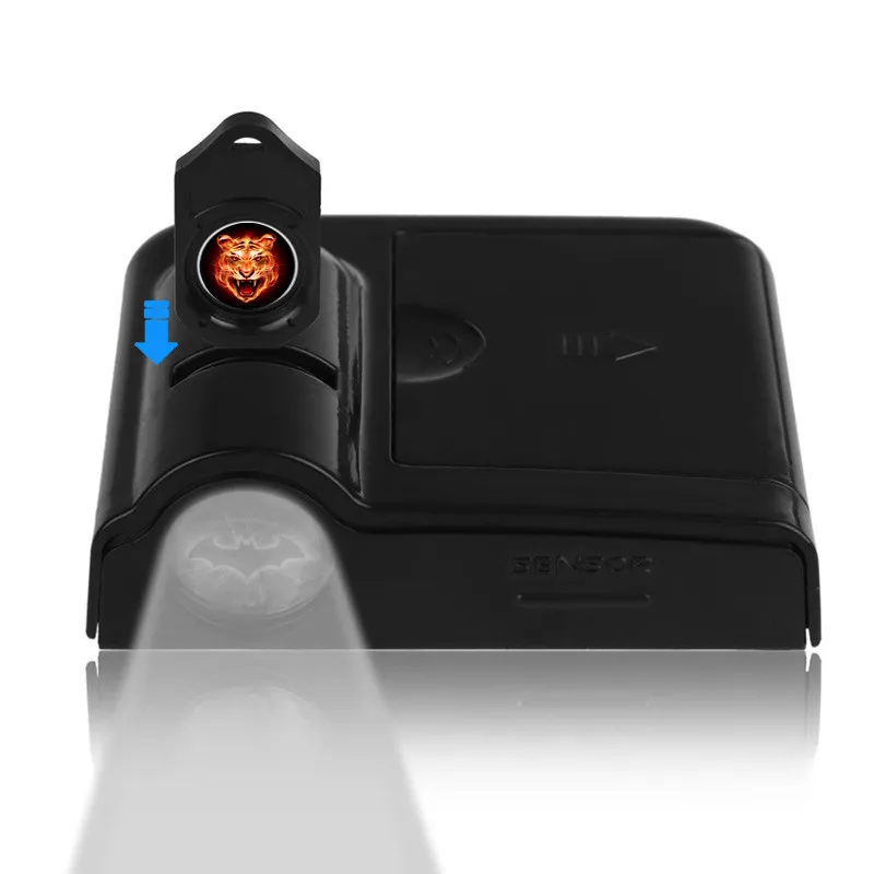 1 шт. беспроводной светодиодный Автомобильный Дверной лазерный проектор с