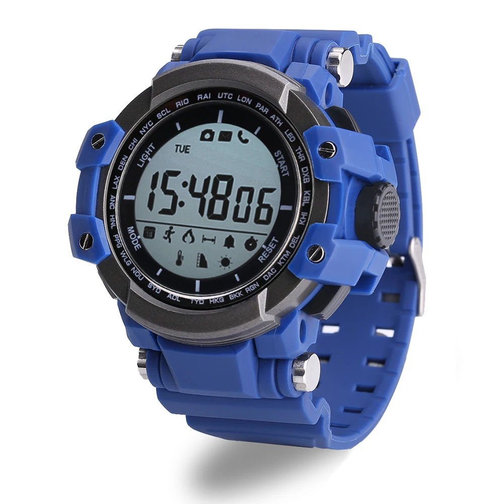 Zeblaze мышцы SmartWatch Bluetooth 4.0 удаленных Камера потребление калорий вызова напоминание