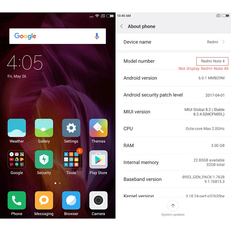 Оригинальный Xiaomi Redmi Note 4X4 X мобильного телефона Восьмиядерный процессор Snapdragon 625 5