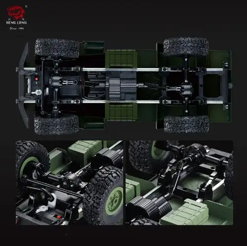 Радиоуправляемый грузовик Rock Crawler США военный транспортер внедорожник 4WD & 6WD
