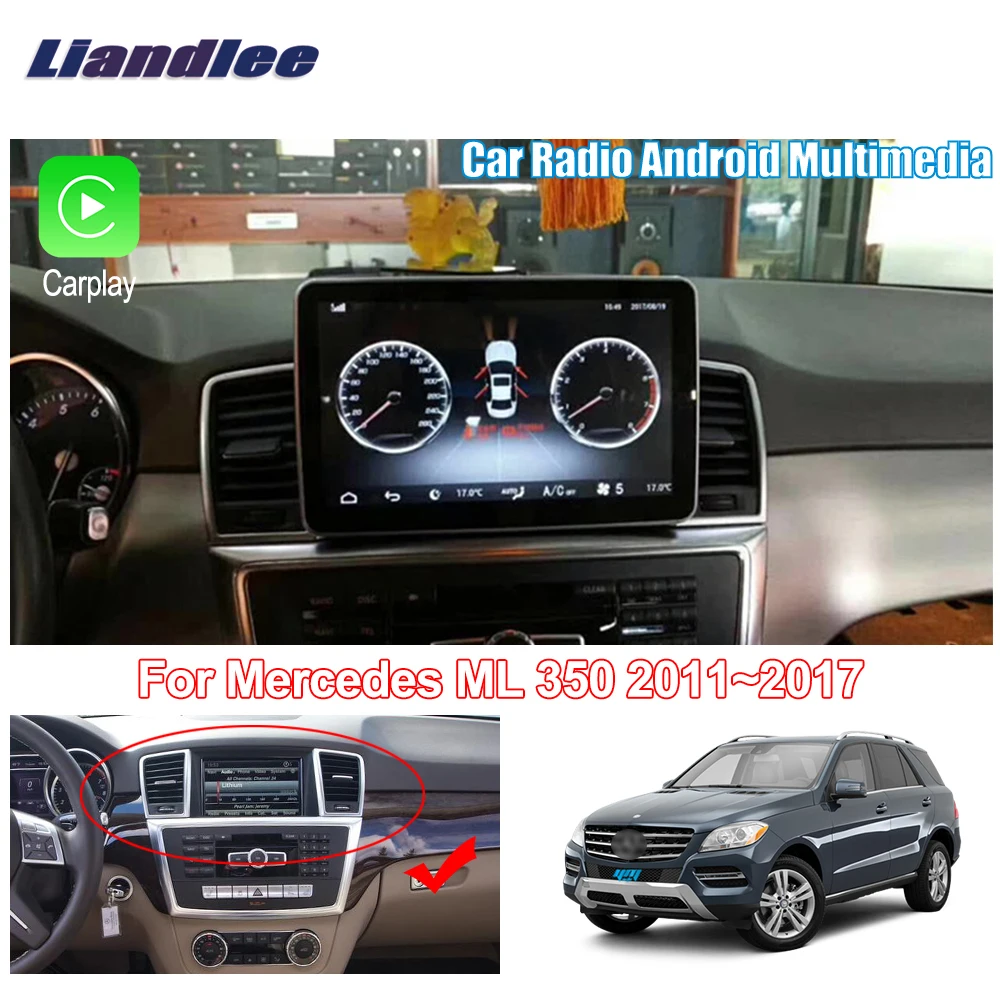 Liandlee для Mercedes Benz ML 350 2011~ Android автомобильный Радио плеер gps Navi навигация карты камера OBD ТВ экран без cd dvd