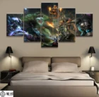 5 шт. видео игры WOW Warcraft DOTA 2 живопись плакат декоративные настенные Арт Комнаты Настенный декор холст картины оптом