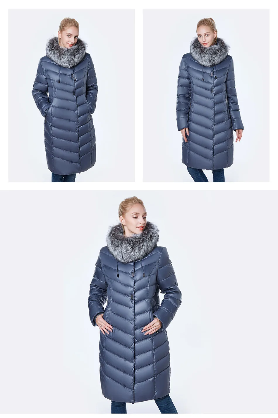 Новая куртка Женская camperas mujer abrigo invierno женщин пальто парка плюс Размер 6xl Silver fox меховой ветрозащитный толстые