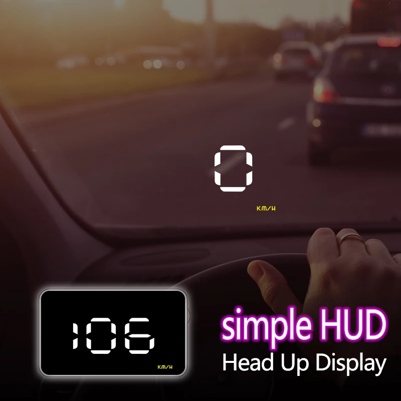 Автомобильный проекционный дисплей на лобовое стекло A1000 3 5 дюйма OBD2 II EUOBD