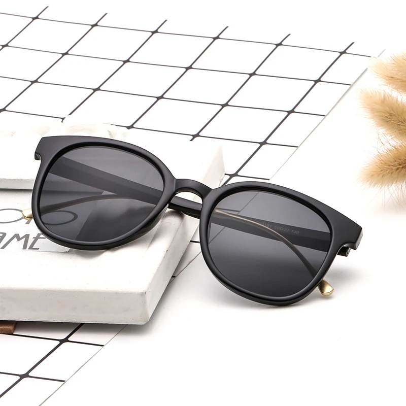 

Glitztxunk Round Sunglasses Men Women Sun glasses Vintage Brand Designer 2018 coating mirror Oculos De sol feminino UV400 gafas