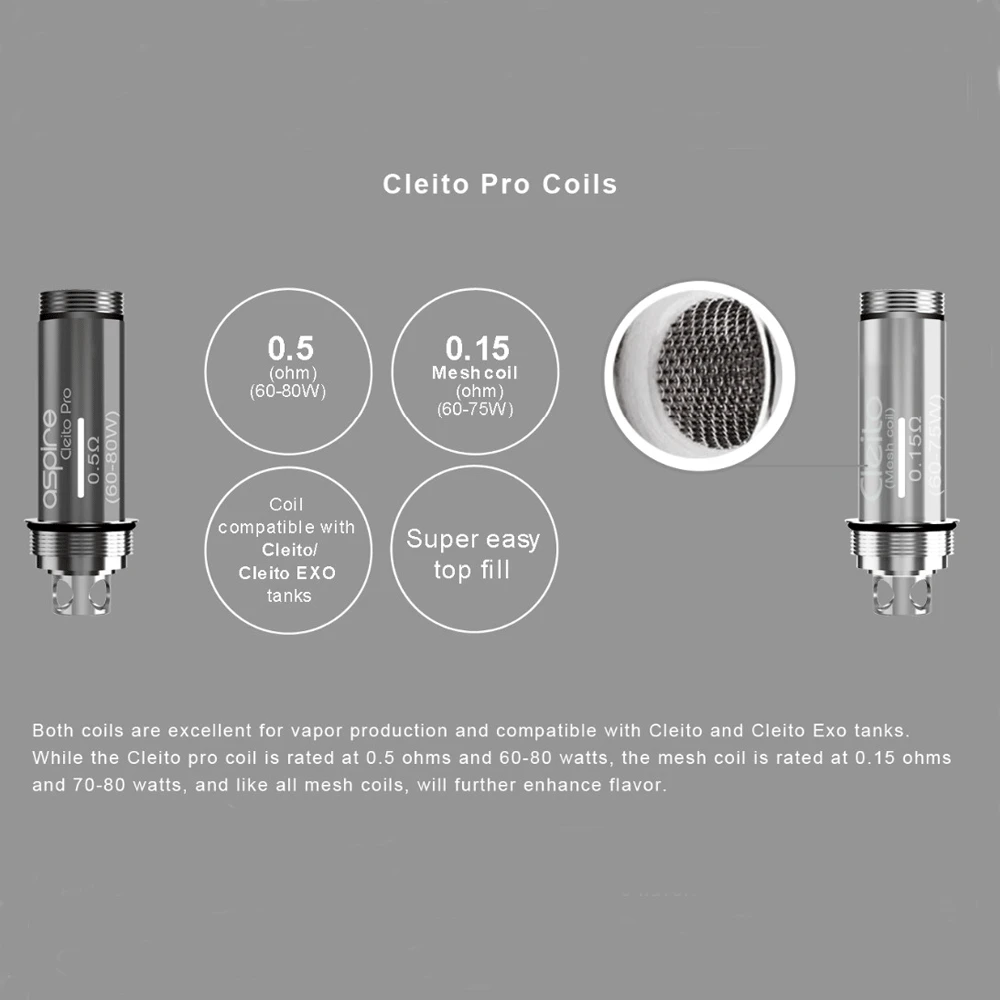 Оригинальный Aspire cleito pro танк электронная сигарета aspire испаритель использовать