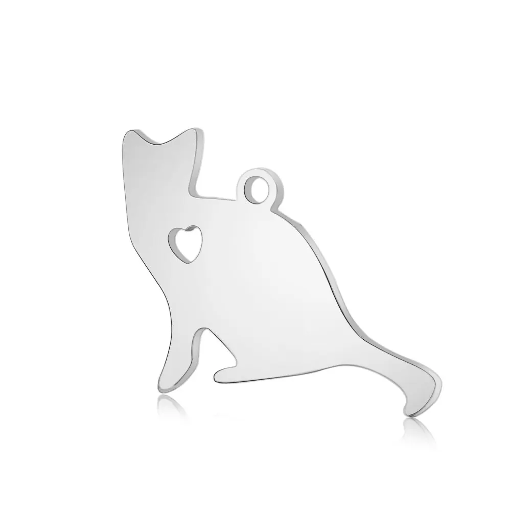 10 шт./лот,, нержавеющая сталь, кошачьи амулеты, VNISTAR, полированный, лиса, кролик, животное, сделай сам, амулеты, ювелирные изделия, поиск, поставки