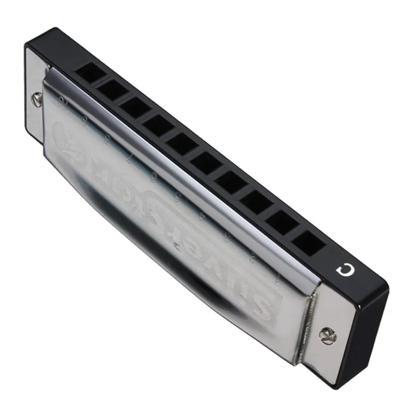 Высококачественная серебряная звезда HOHNER C Key 10 отверстий блюз джаз губная