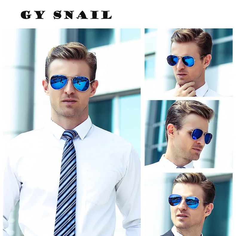 GY Classic pilot Sunglasses men Polarized Brand Designer fashion sun glasses for women goggles driving mens Mirror UV400 oculos |