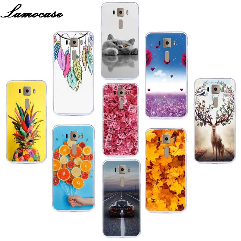 Силиконовый резиновый чехол Lamocase для телефона Asus Z017D Zenfone 3 ZE520KL ZE ZE520 520 520KL Модный