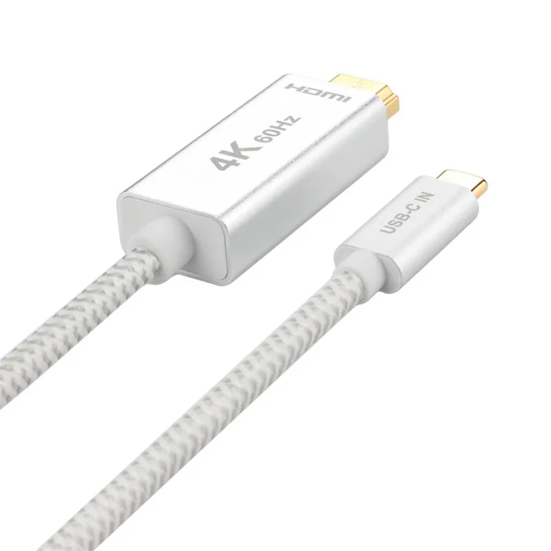 Плетеный 4K * 2K 3D 60Hz 3 фута 6 футов 10 USB 1 type-c USB-C male To HDMI HD адаптер кабель hdmi usb type C м 2 |