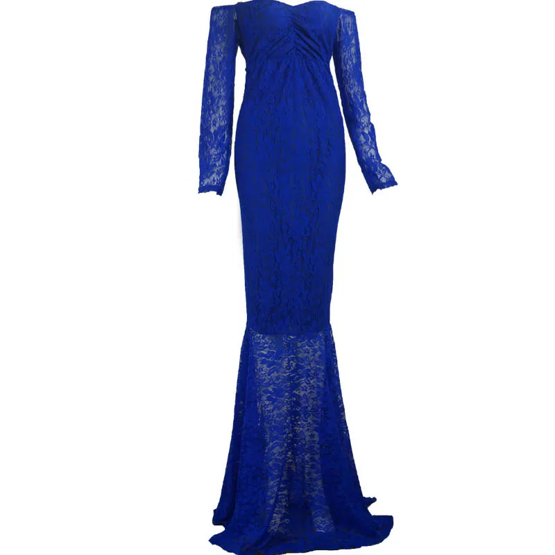 Кружевное платье с длинным рукавом для беременных без Плеч|Платья| |