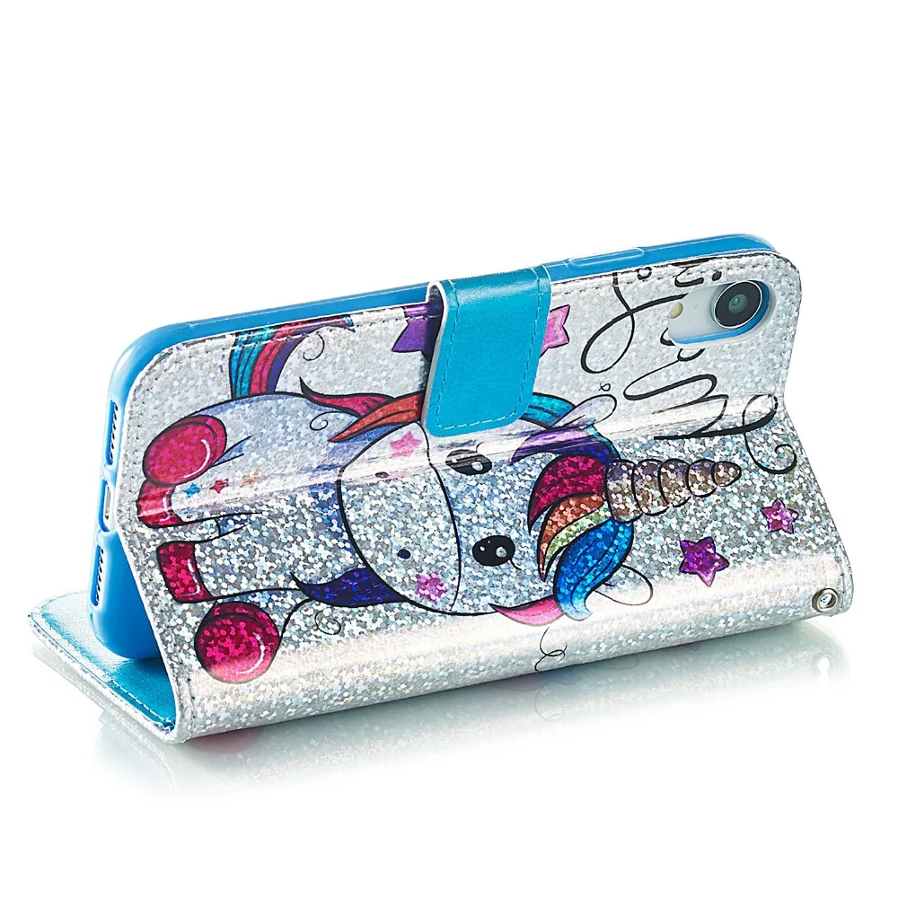 Кожаный чехол для iphone XR чехол-кошелек Filp чехлы телефонов с отделением карт -