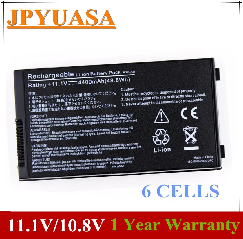 Аккумулятор для ноутбука 7XINbox 11 1 В A23-A8 A8TL751 ASUS A8 F8 Z99 N80 X80 A8000 A8E A8F A8Fm A8H F8Sn F8Sp Z99Fm Z99H X80Z