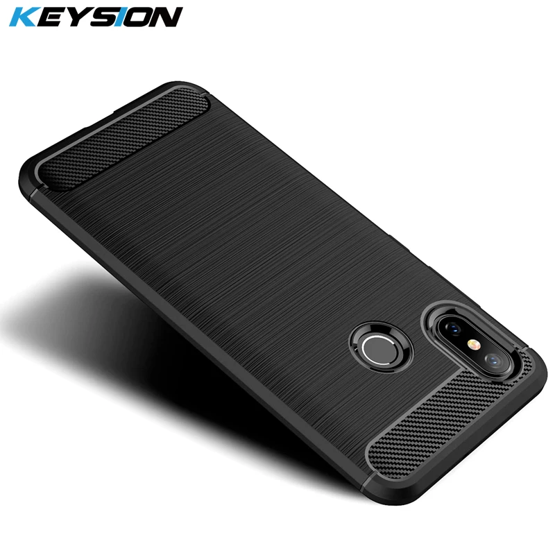 KEYSION Case For Xiaomi Redmi Note 5 Pro 4 4X 3 Brushed Armor Shockproof Soft TPU Cover for Mi 8 6 Mix 2 2s A1 A2 6X | Мобильные