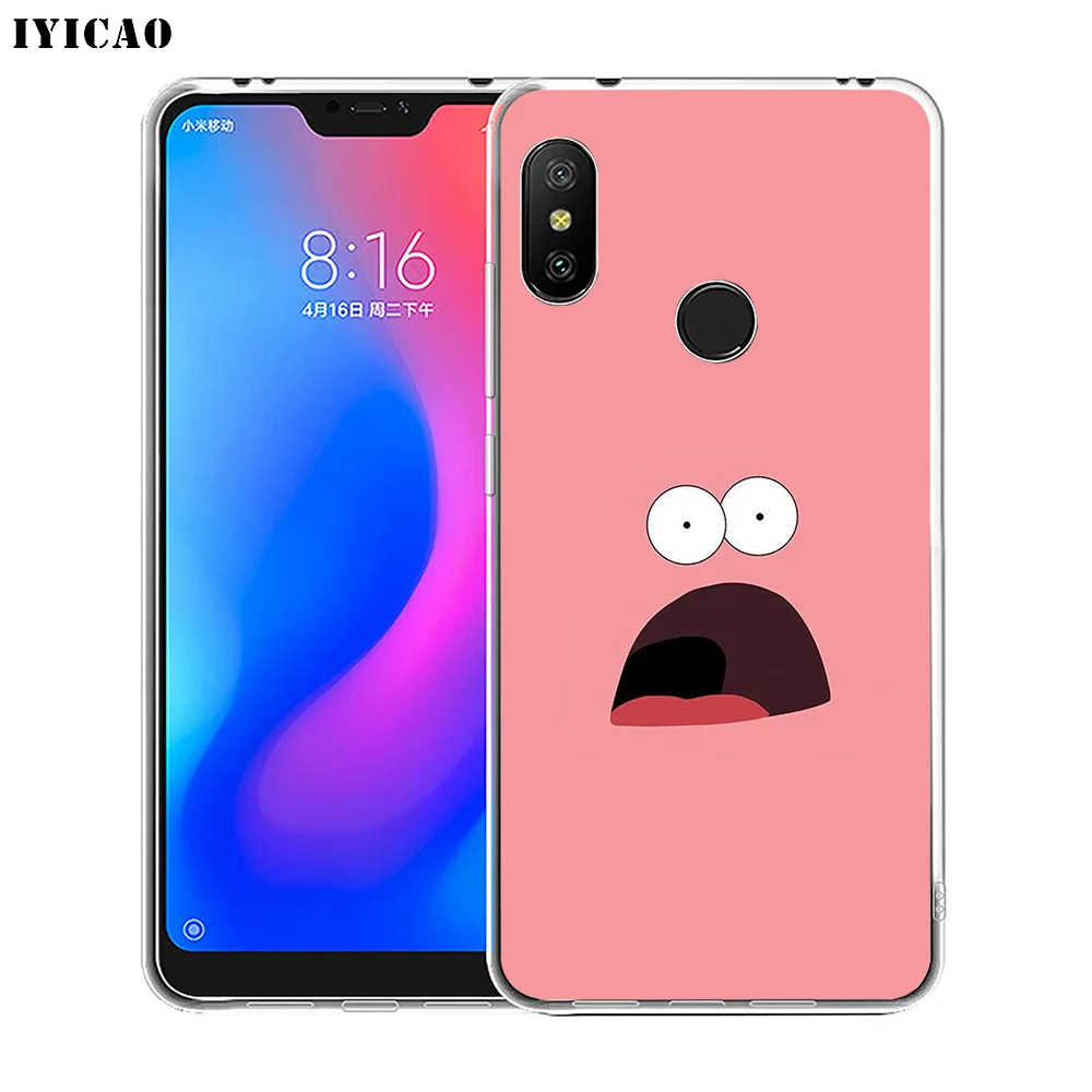 IYICAO Мягкий силиконовый чехол для телефона с Патриком звездой Xiaomi Redmi 4A 5A 6A Note 7 6 5 Pro