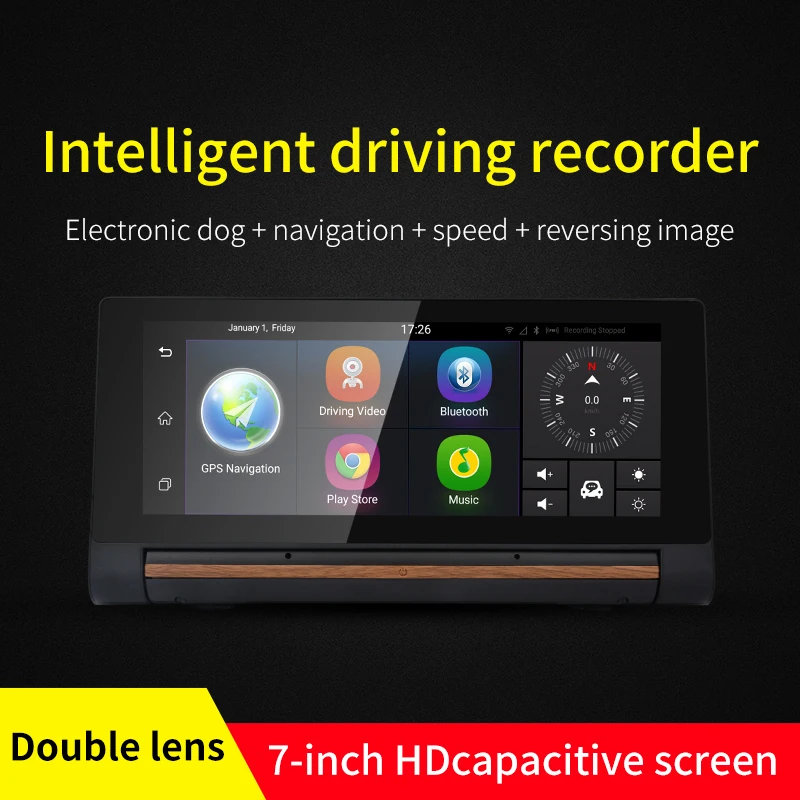 3g 7 дюймов Автомобильный gps навигатор Bluetooth Android 5 0 Навигатор с DVR FHD 1080 автомобиль sat