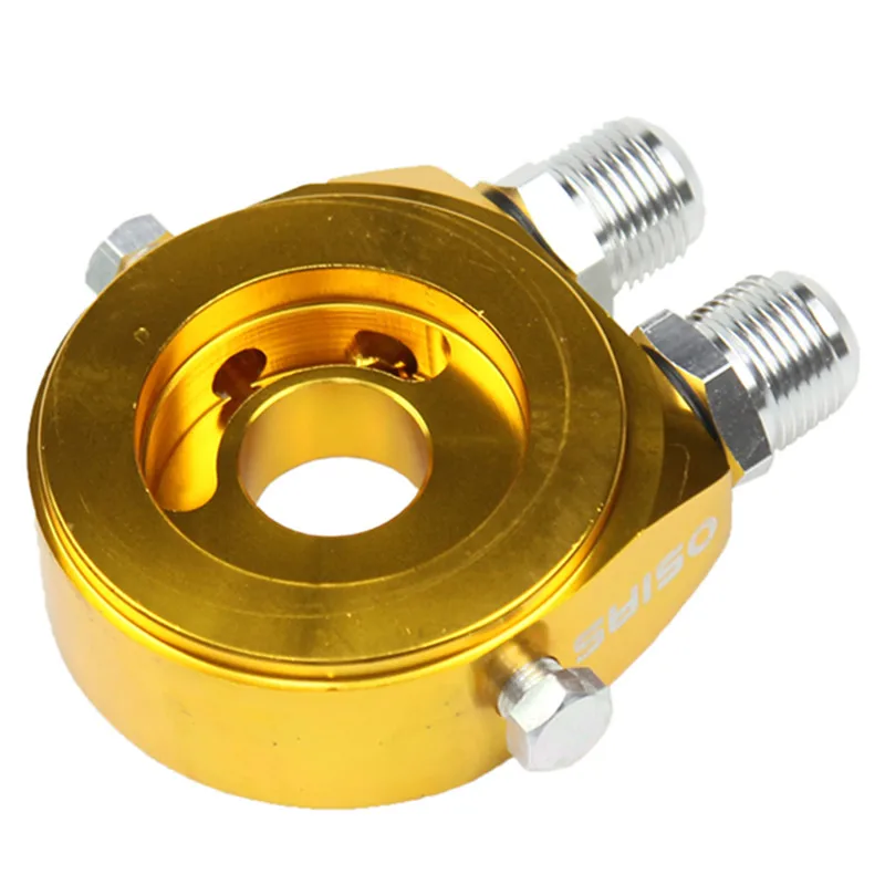 Osias Золотой M20 x 1.5 масляный фильтр Сэндвич плиты адаптер 1/8 NPT маслоохладитель