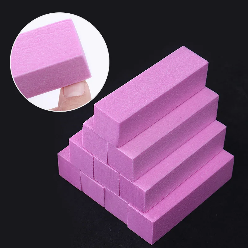 Полировальная губка для ногтей розовая и белая 10/4/1 шт.|sponge nail buffer|nail bufferbuffer file |