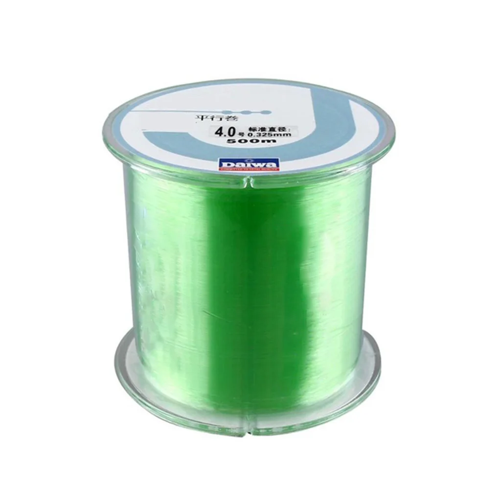 Aqua green Elenxs нейлоновая леска, крепкая нейлоновая леска, 500 м, леска из мононити, японская леска, рыболовные принадлежности для ловли карпа - Цвет: Aqua green