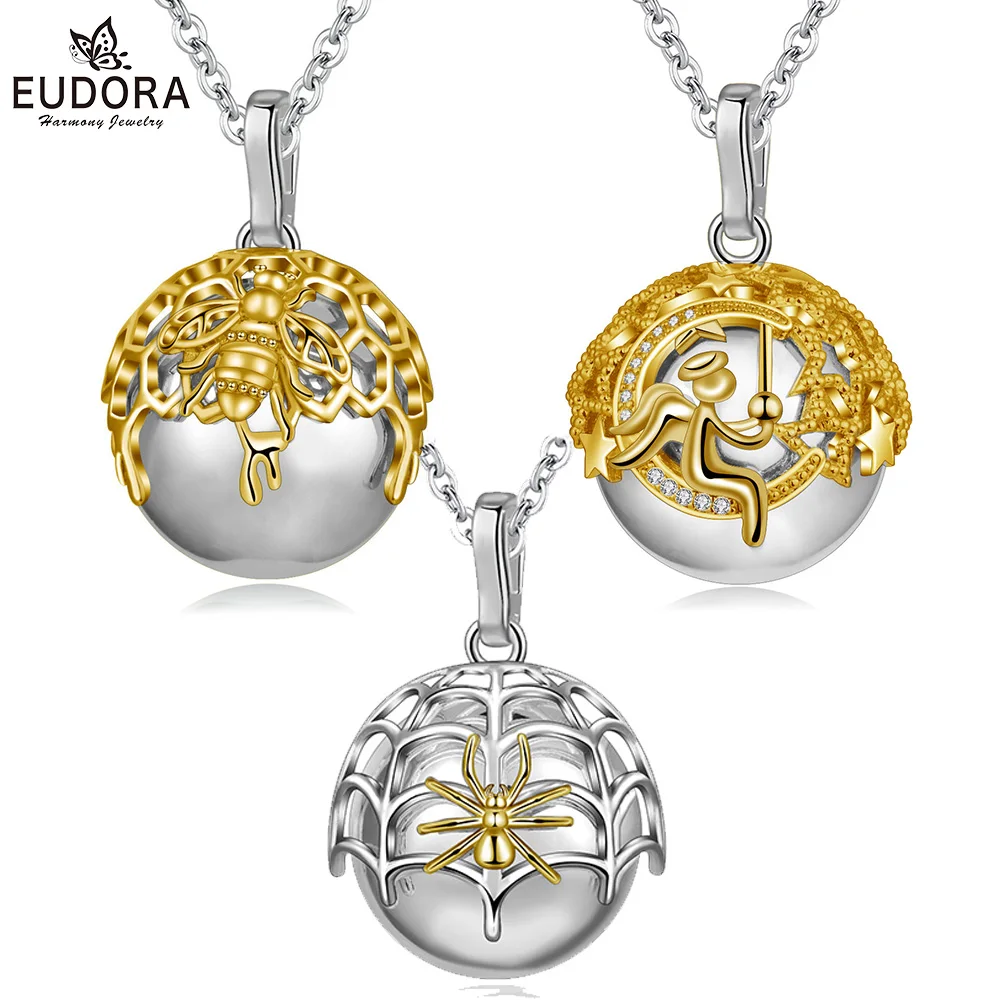 Eudora 20 мм роскошный золотой мексиканский кулон бола Harmony Chime Ball в виде