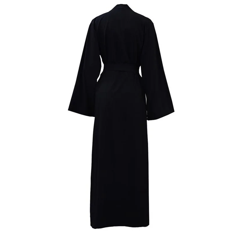 Женское длинное кимоно с цветочным принтом Abaya кардиган хиджаб в арабском и