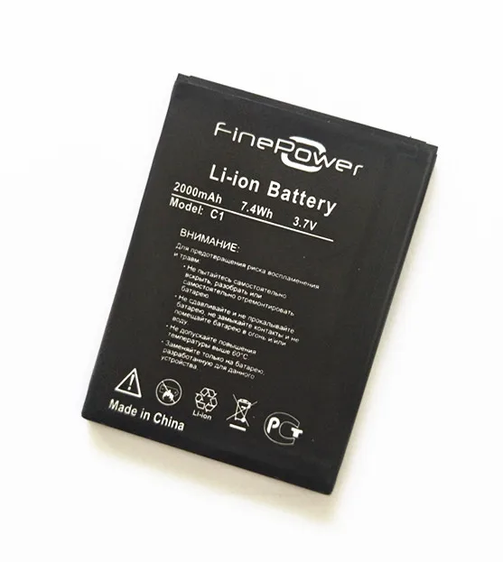 B TAIHENG новый аккумулятор 3 7 в 2000 мАч для Fine Power C1 C 1 смартфона 100% высокого