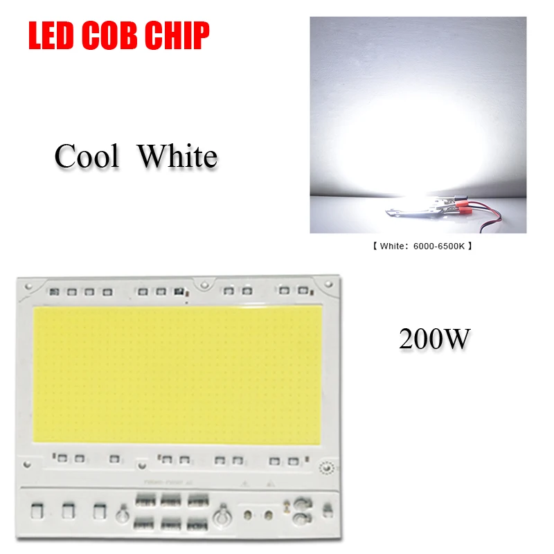 200 Вт Холодный белый светодиодный чип лампы оптом для Foold Light AC 220 V/240 V высокое