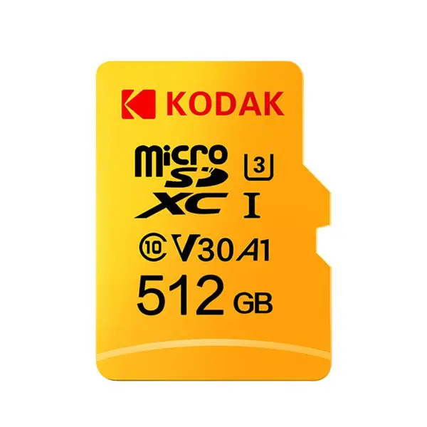 Kodak высокоскоростной Micro Sd 32 Гб 64 Гб 128 ГБ 256 ГБ TF/SD класс 10 U3 4K карта памяти Micro sd 512 ГБ Mecard Micro Sd карта