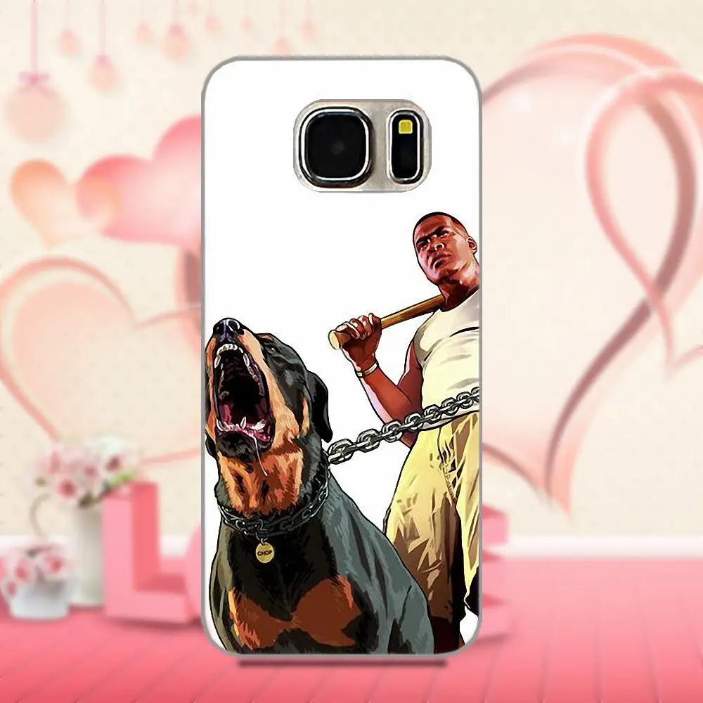 Чехол для телефона из Gta V 5 с изображением Франклина и порезов Samsung Galaxy A3 A5 A7 J1 J3 J5 J7