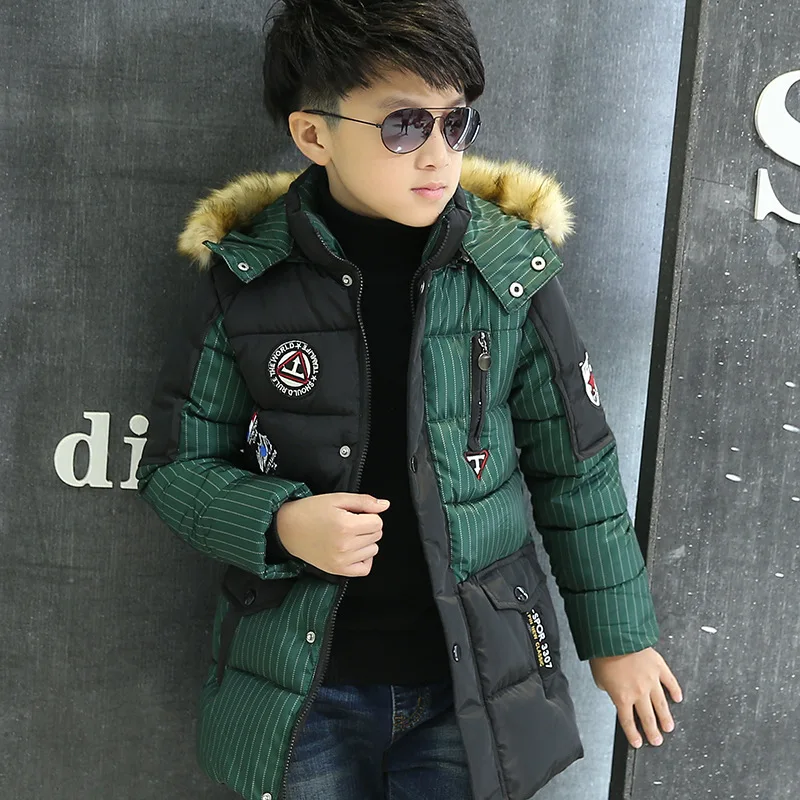 Зимняя куртка на молнии для мальчиков 6WBT017|kids winter jacket|manteau garcon hiverwinter coat boys |