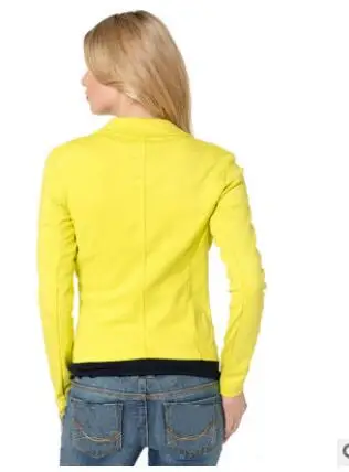 2018 модная повседневная куртка карамельных цветов пальто дамский костюм на